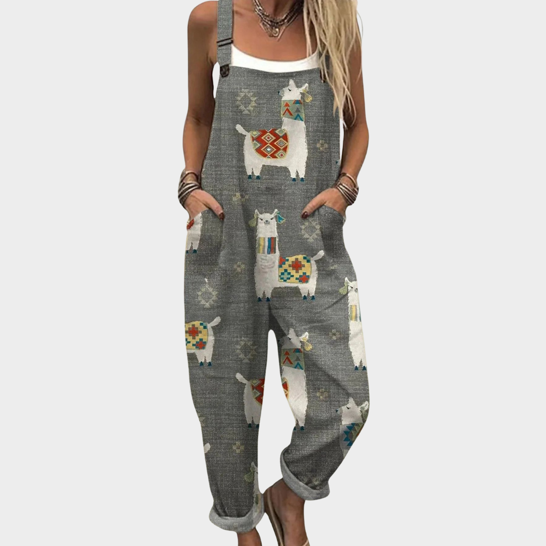 Behagelige trykte jumpsuits