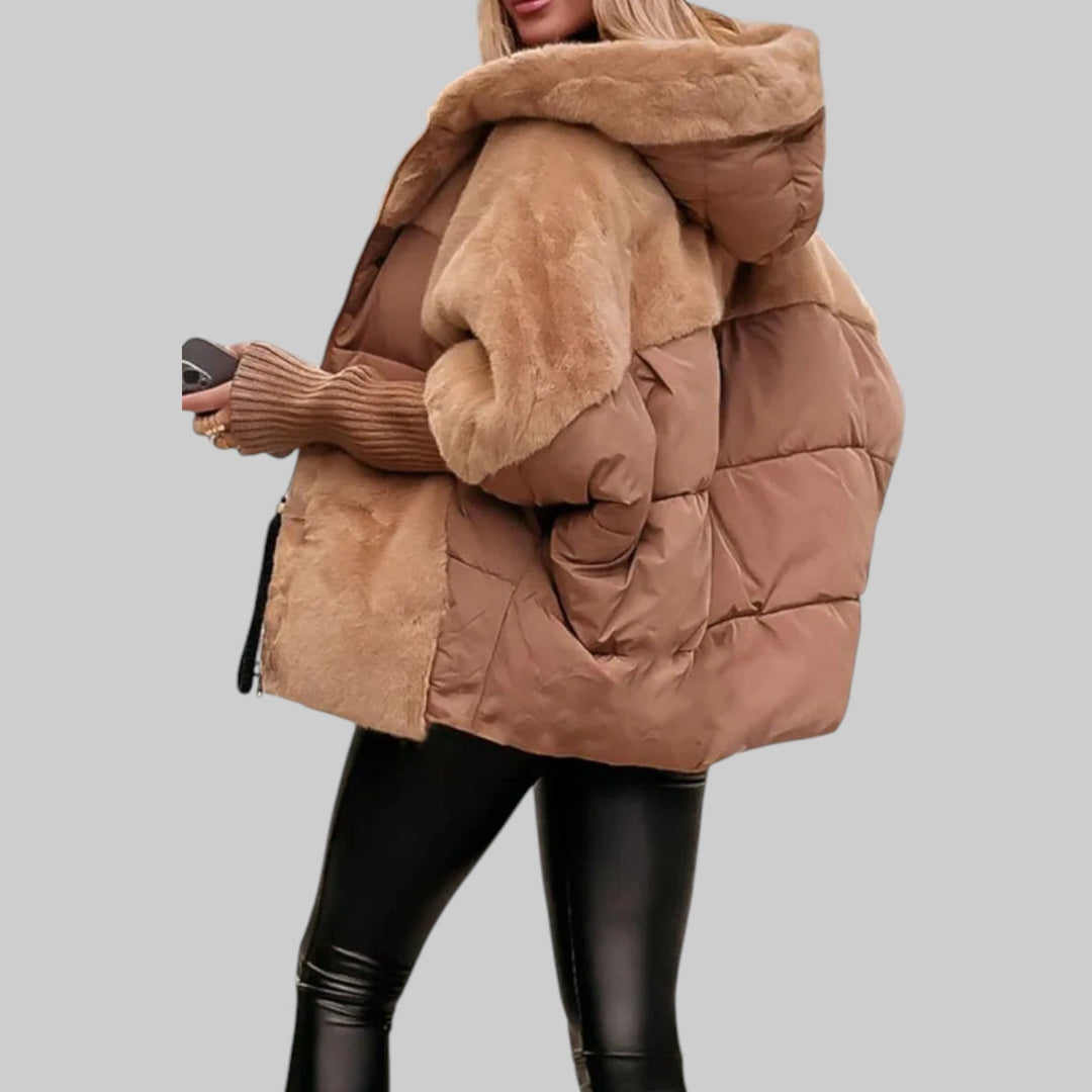 Raven | Modern puserobomber jakke med hette