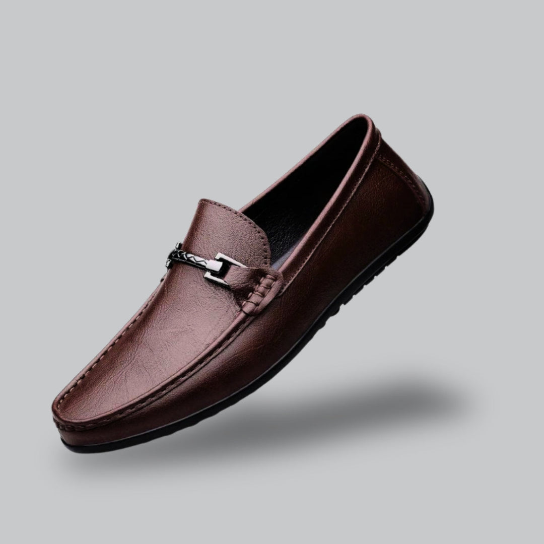 Valenti | Lær Loafers for Menn Business Festesandaler
