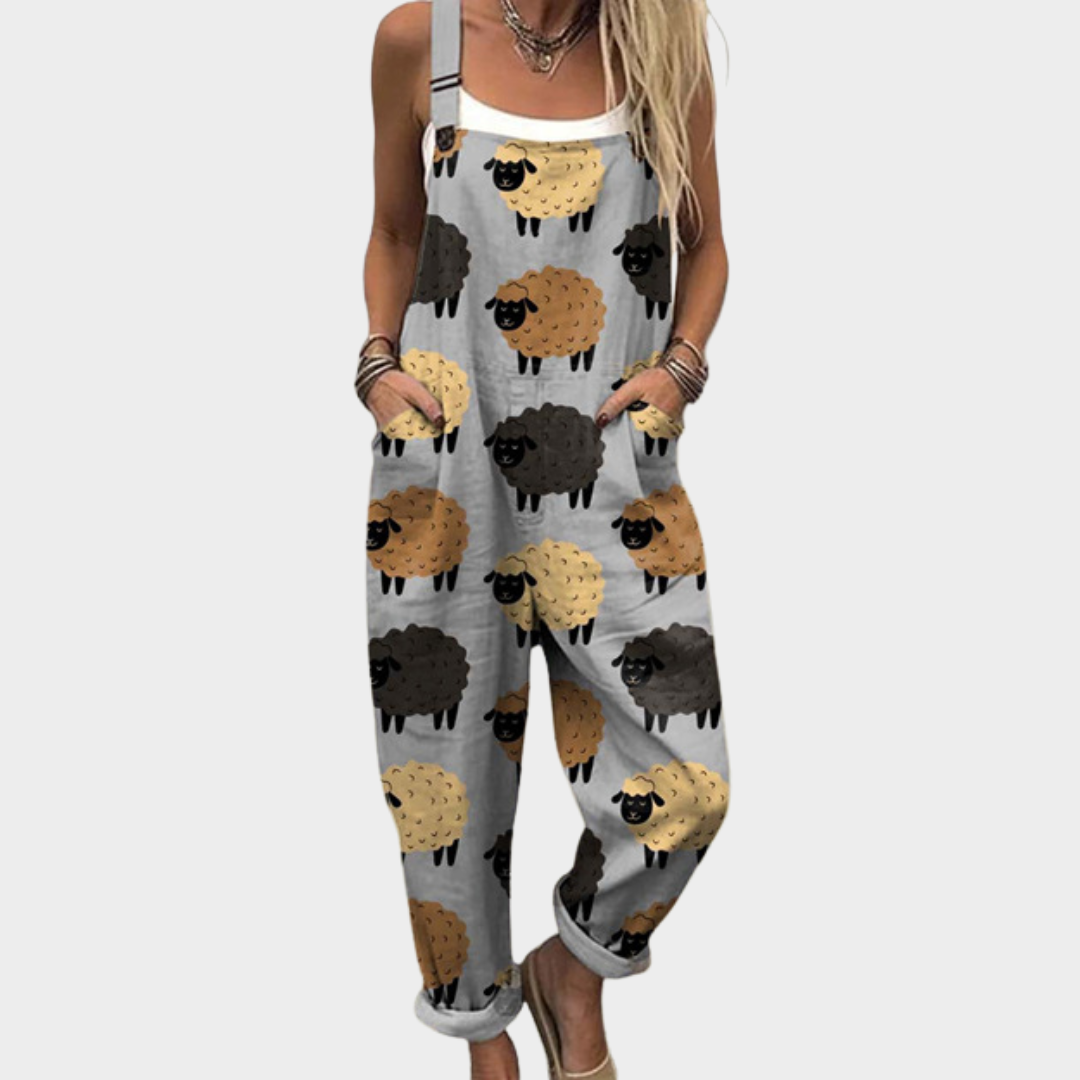 Behagelige trykte jumpsuits