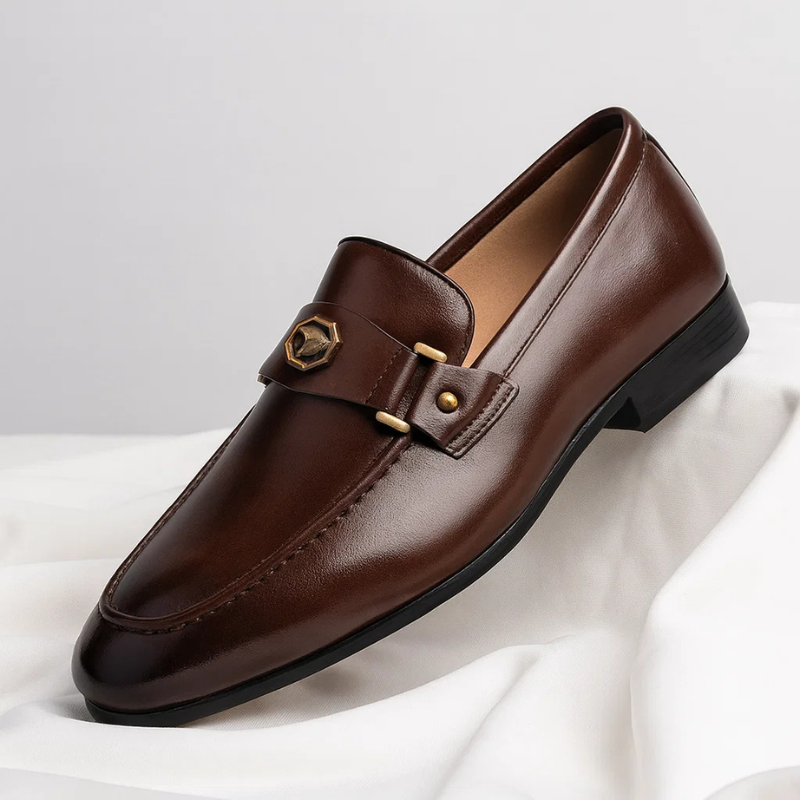 Everton lær loafers