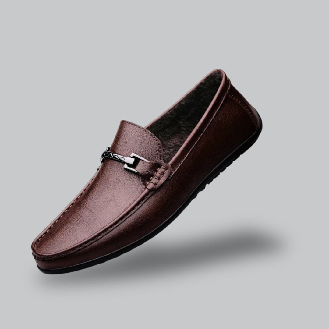 Valenti | Lær Loafers for Menn Business Festesandaler