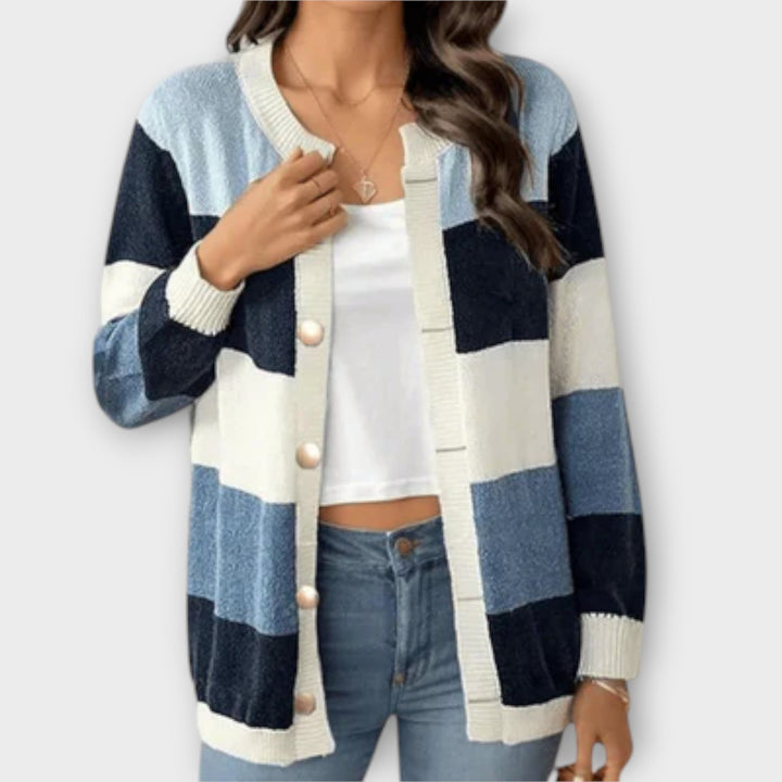 Lottenia - stripete strikket cardigan