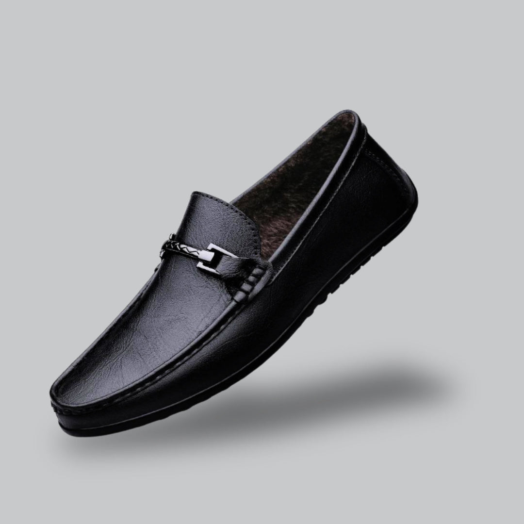 Valenti | Lær Loafers for Menn Business Festesandaler