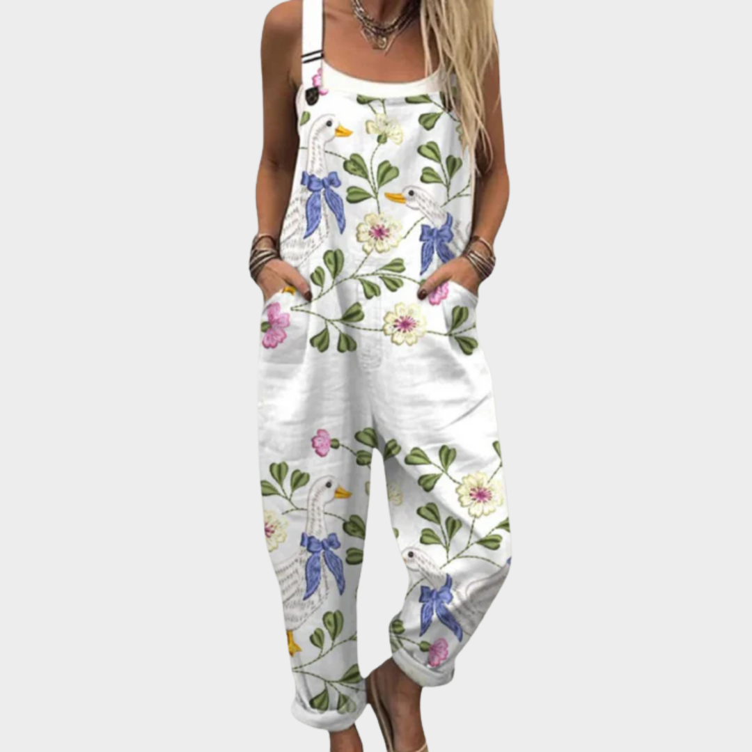 Behagelige trykte jumpsuits