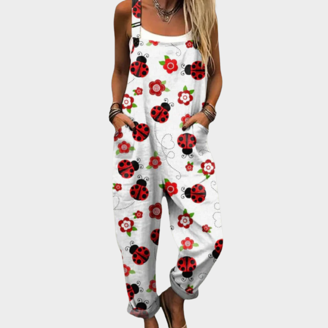 Komfortable trykte jumpsuit