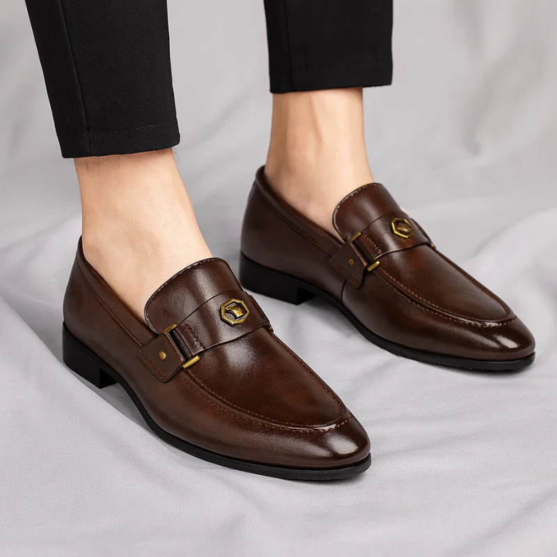 Everton lær loafers