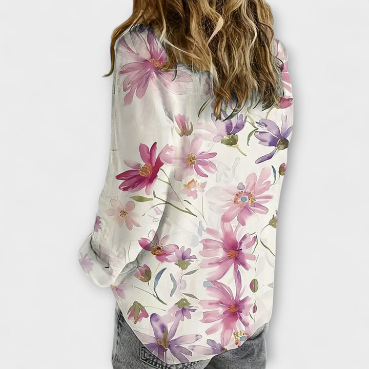 Gaida - Lett og luftig blomstret sommertopp