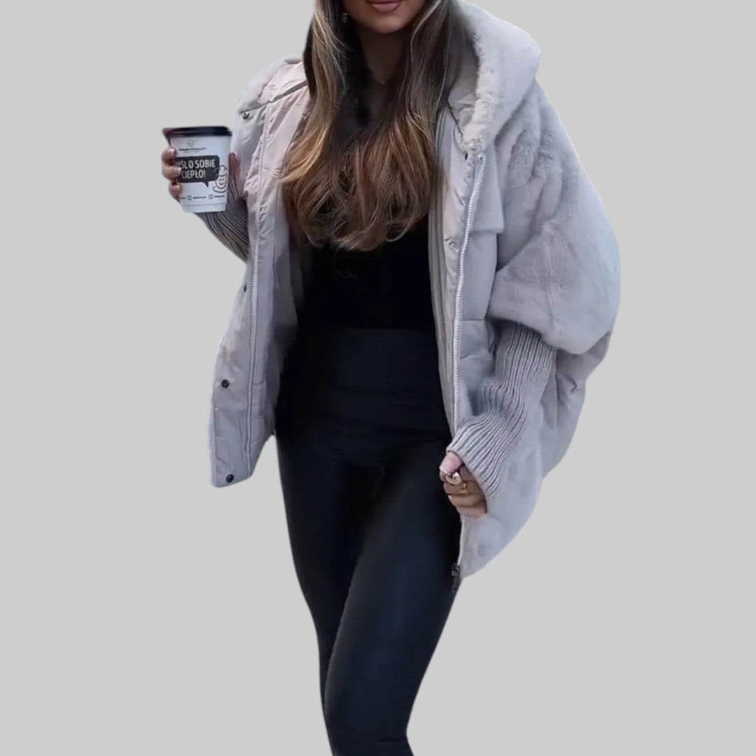 Raven | Modern puserobomber jakke med hette