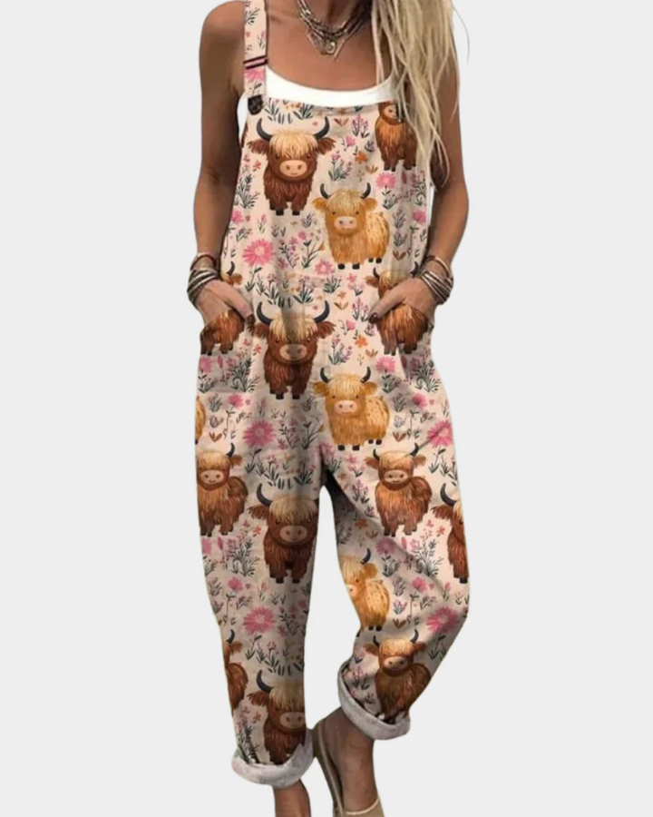 Behagelig Trykt Jumpsuit