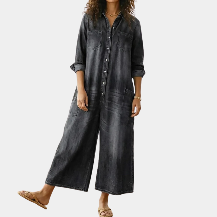 Ilona - Bomulls-dongerioverall
