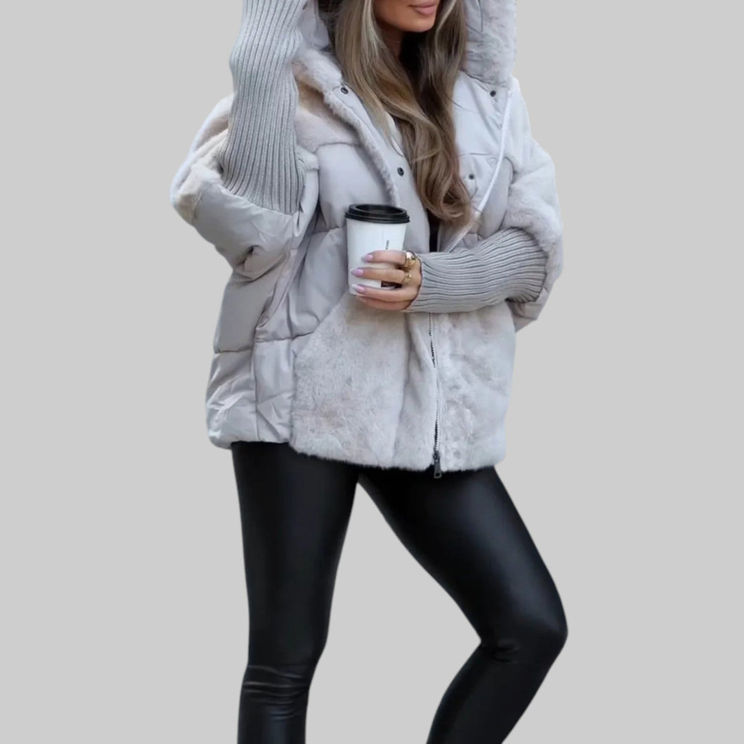 Raven | Modern puserobomber jakke med hette
