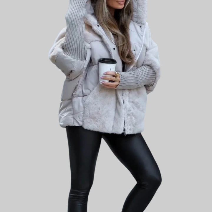 Raven | Modern puserobomber jakke med hette