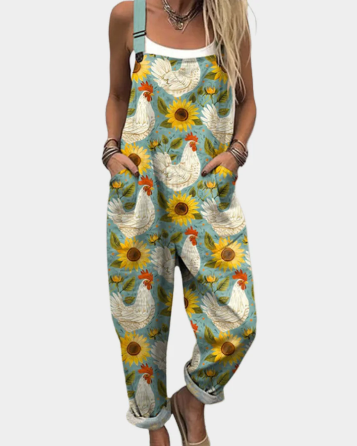 Behagelig Trykt Jumpsuit