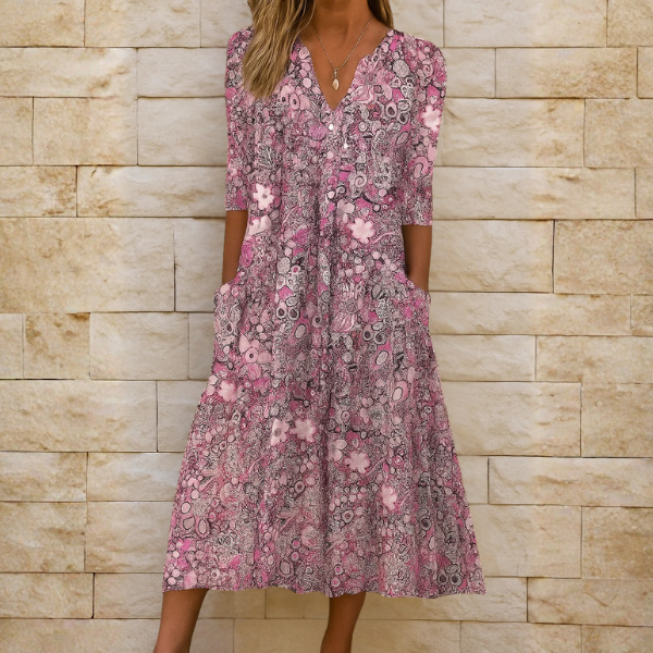 Olivia | Elegant V-halskjole