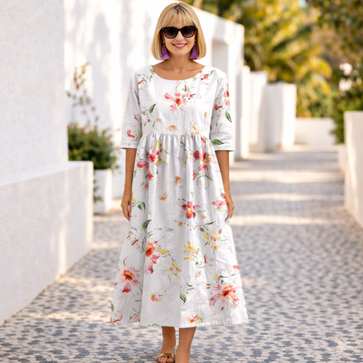 Mary | Sommer Blomstrete Kjole