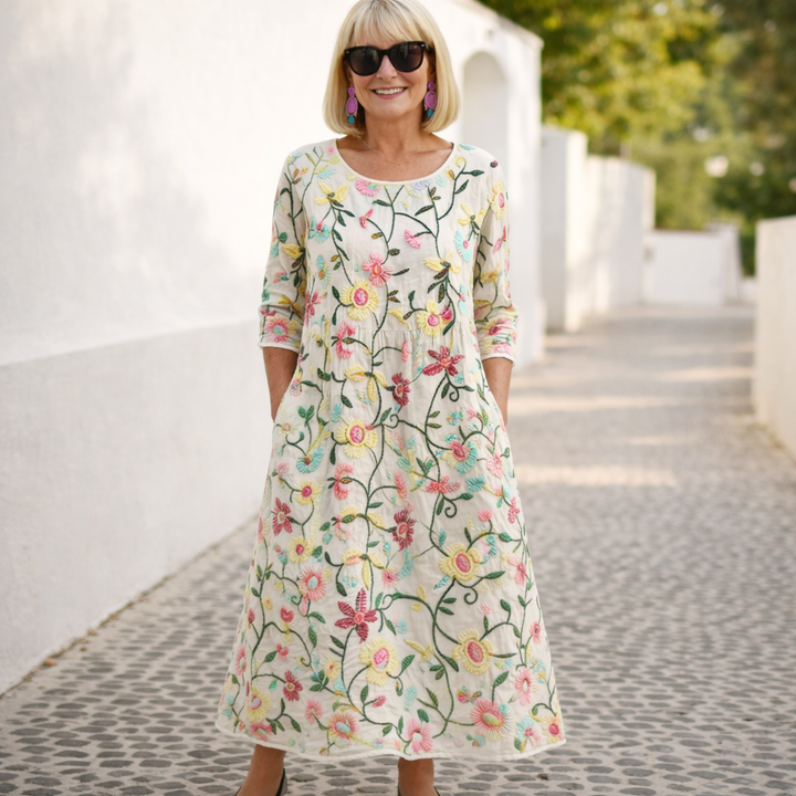 Nelly | Maxi Kjole - Blomstermønster