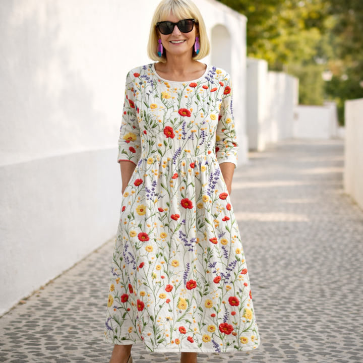 Nelly | Maxi Kjole - Blomstermønster
