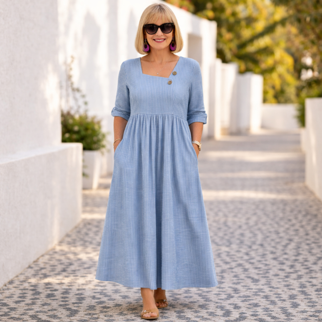 Cleomarie | Elegant Midi Kjole