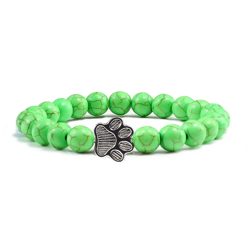 Tassunjäljen armbånd, dekorert med perler og delikat