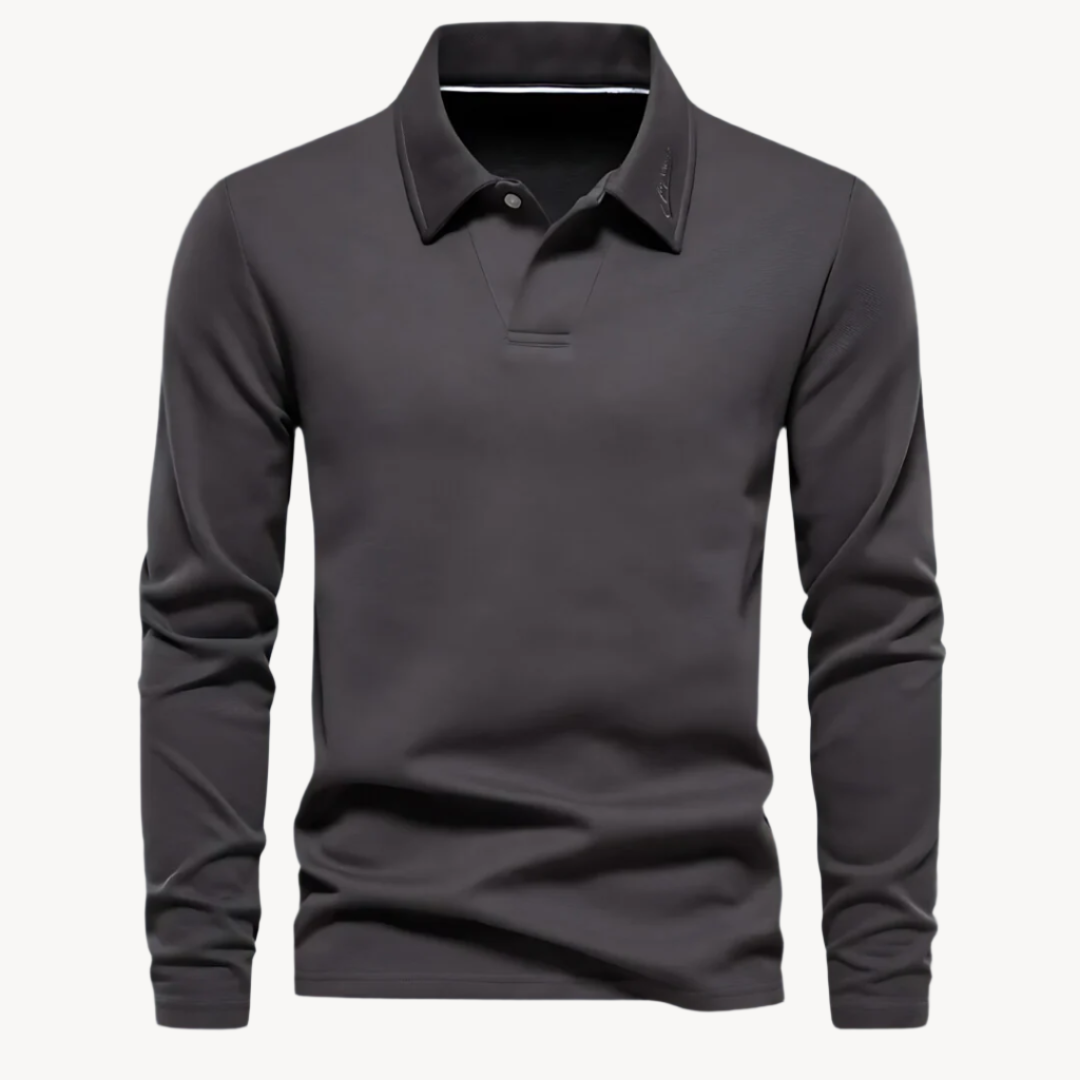 Elegant herre bomull polo-skjorte for høy kvalitet komfort