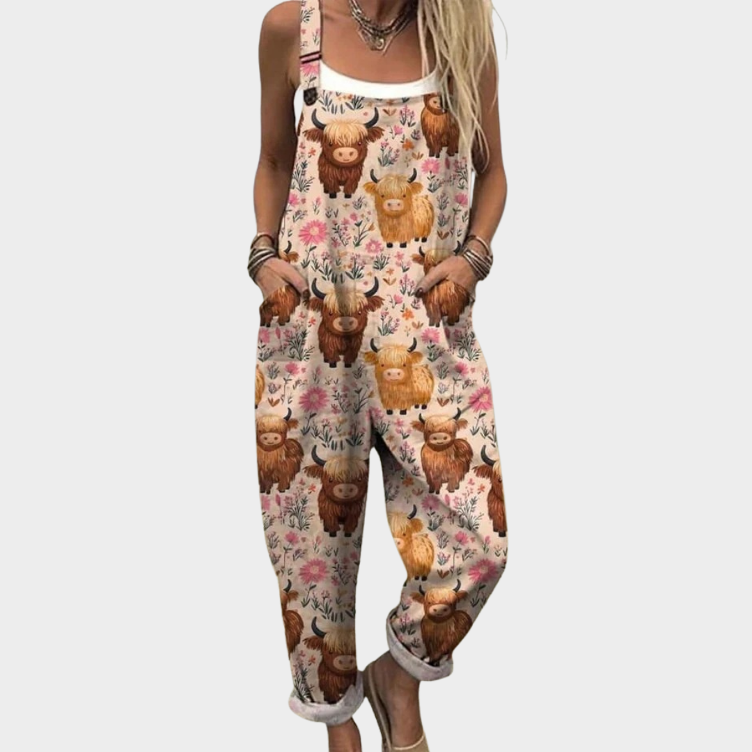 Komfortable trykte jumpsuits