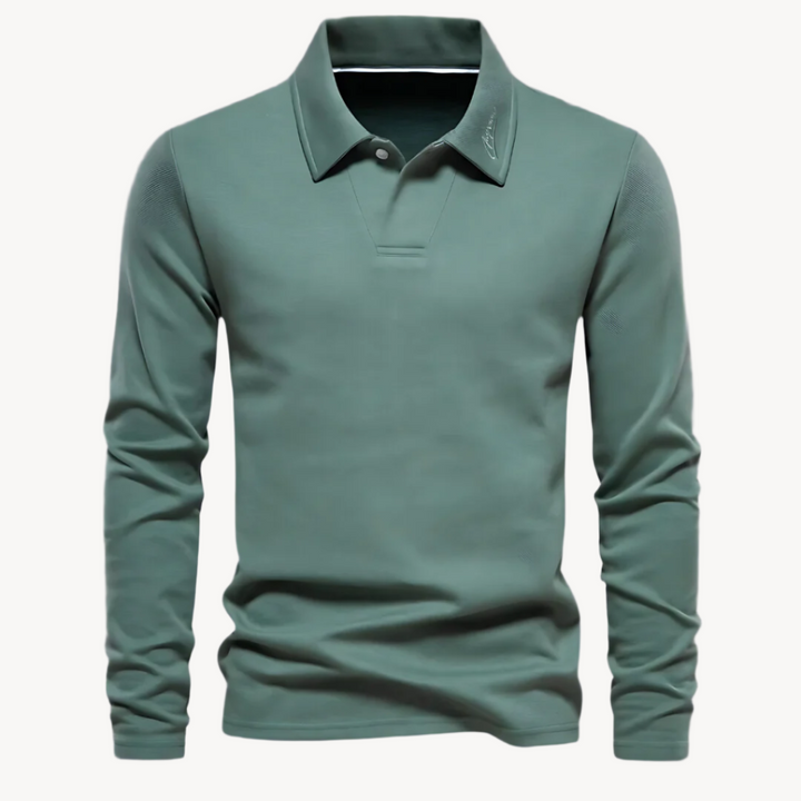 Elegant herre bomull polo-skjorte for høy kvalitet komfort