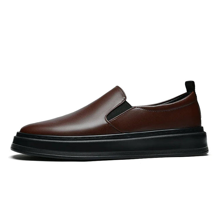 Lærs slip-on sko