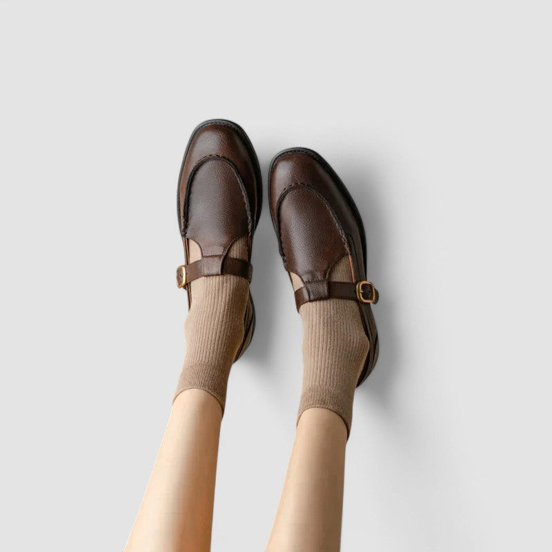 AVERY™|ORTOPEDISKE MARY JANE - SANDALER MED KVADRATFOT
