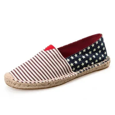 Elegant kanvas-espadriller