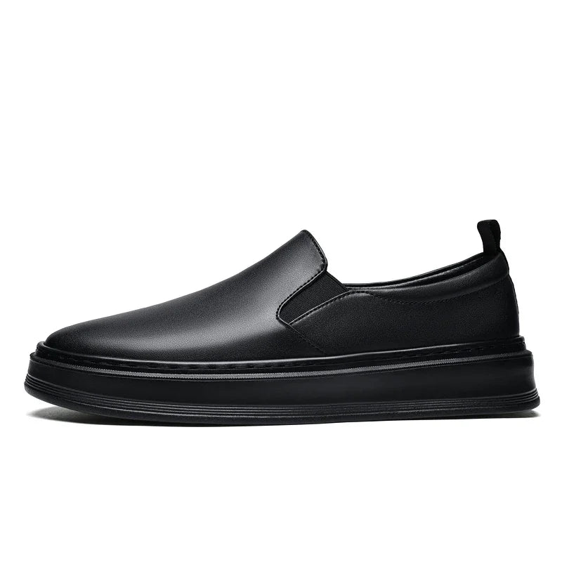 Lærs slip-on sko