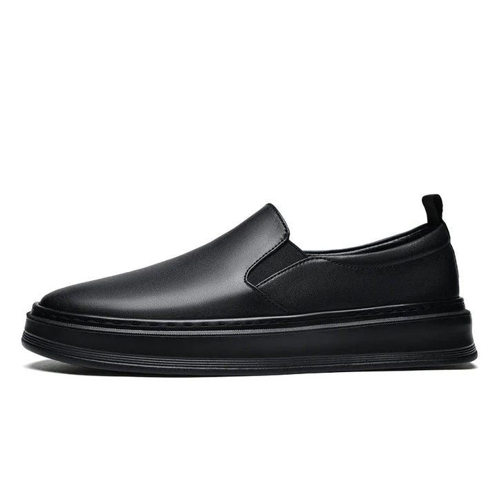 Lærs slip-on sko