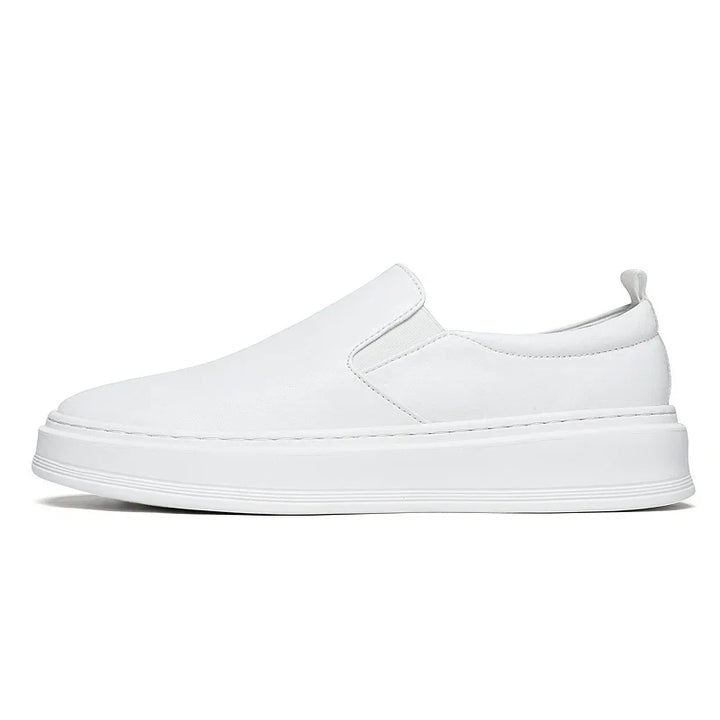 Lærs slip-on sko