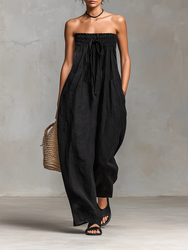 Nina™ - Stilig Uten Skulderstropp Jumpsuit