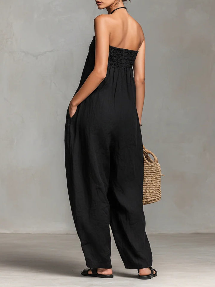 Nina™ - Stilig Uten Skulderstropp Jumpsuit
