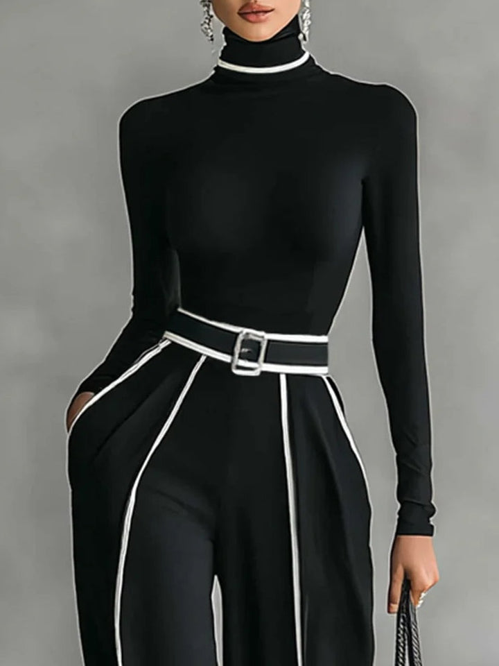 Vera™ - Elegant Sett med Kontrastdetaljer
