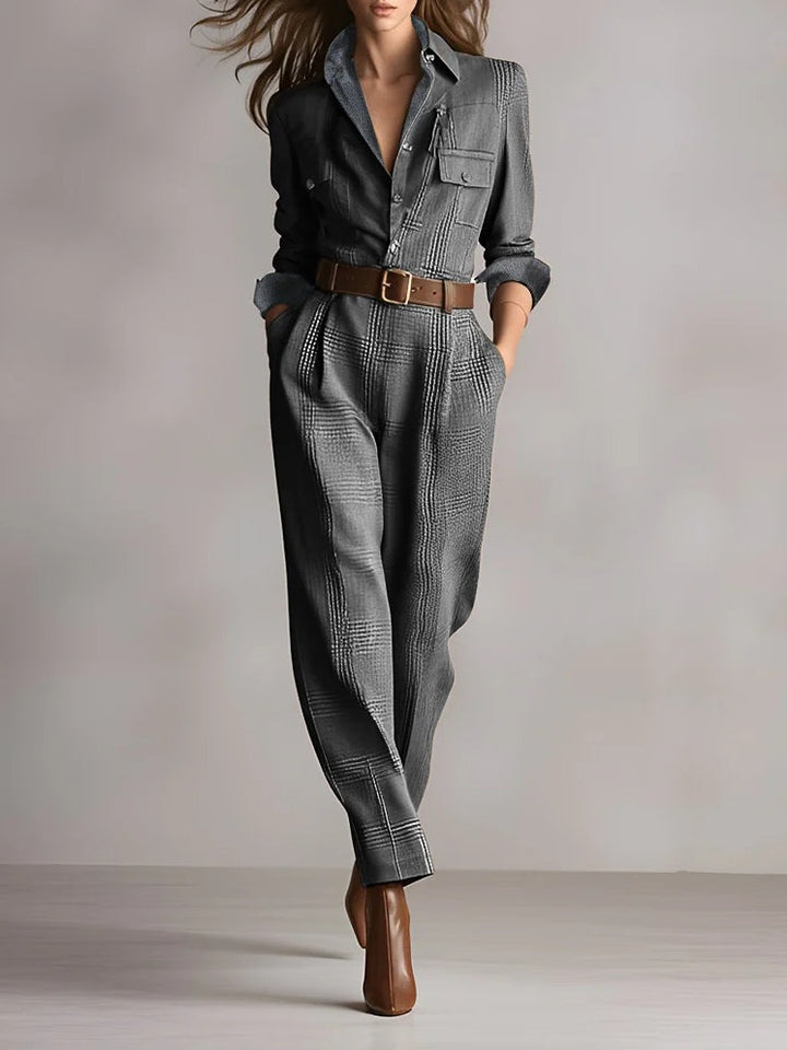 Anna™ - Rutete Stilig Jumpsuit
