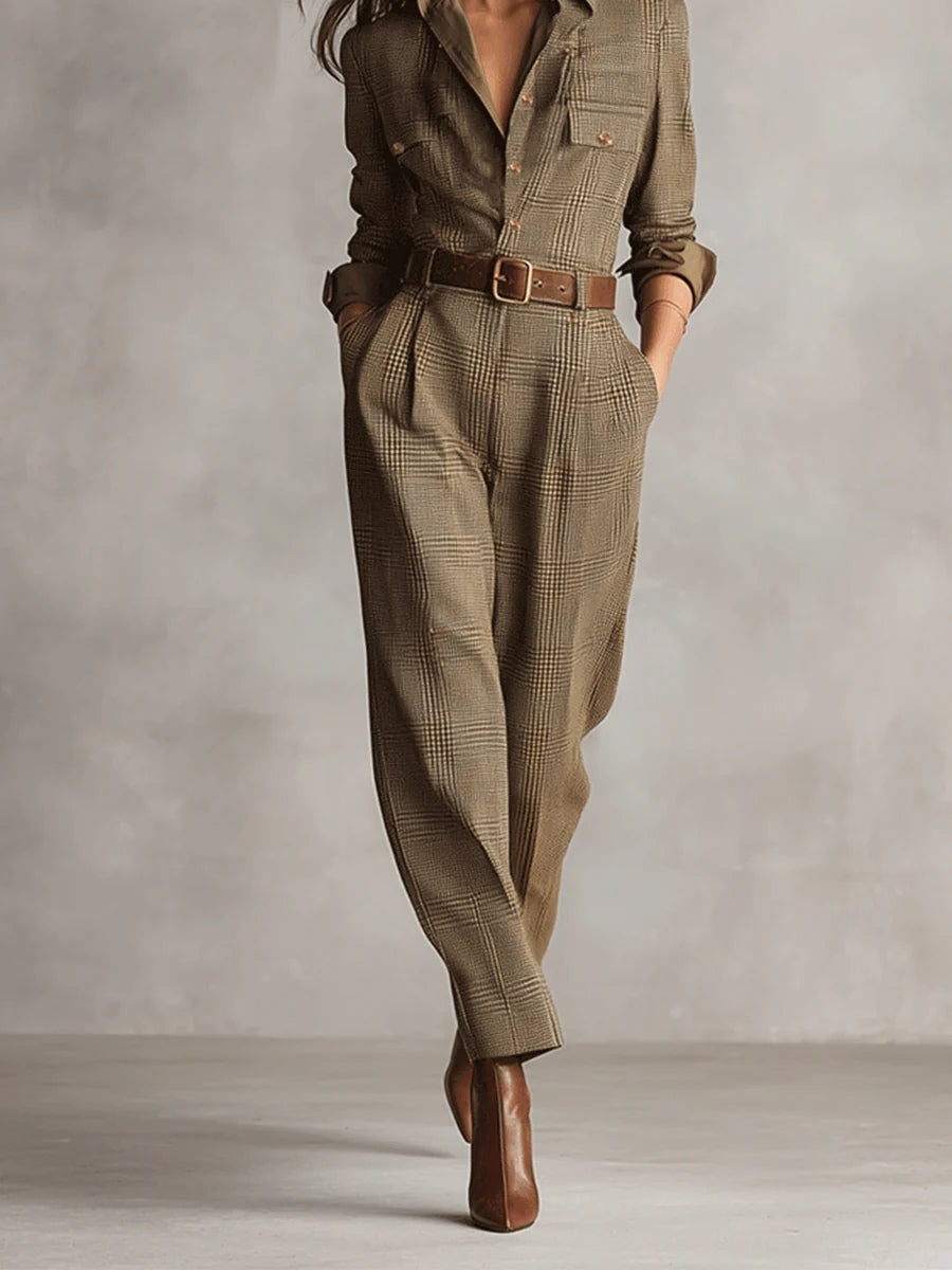 Anna™ - Rutete Stilig Jumpsuit