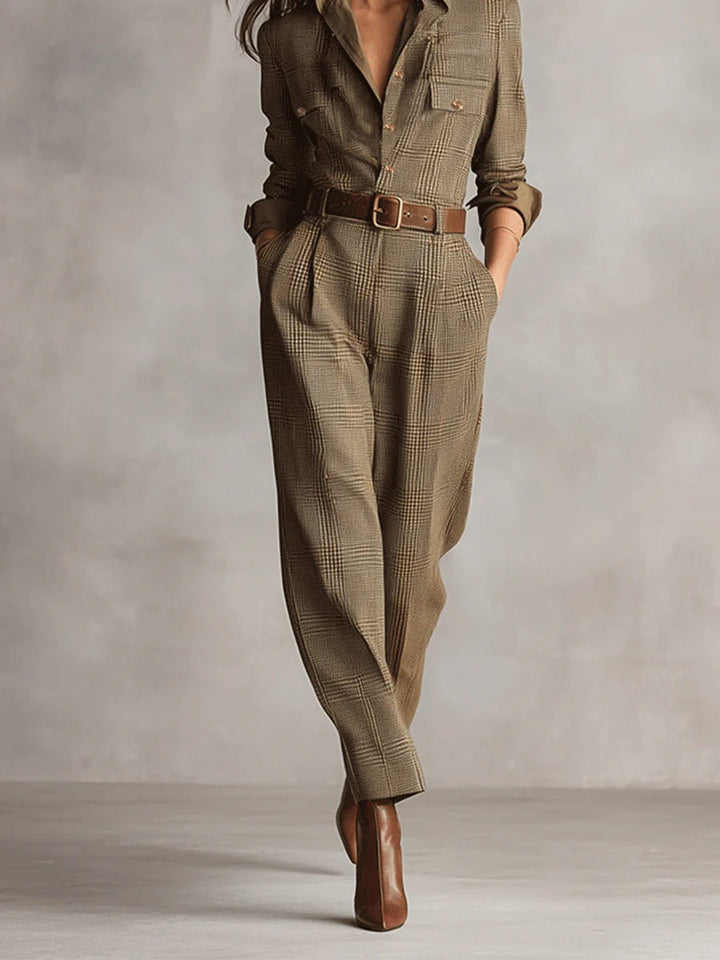 Anna™ - Rutete Stilig Jumpsuit