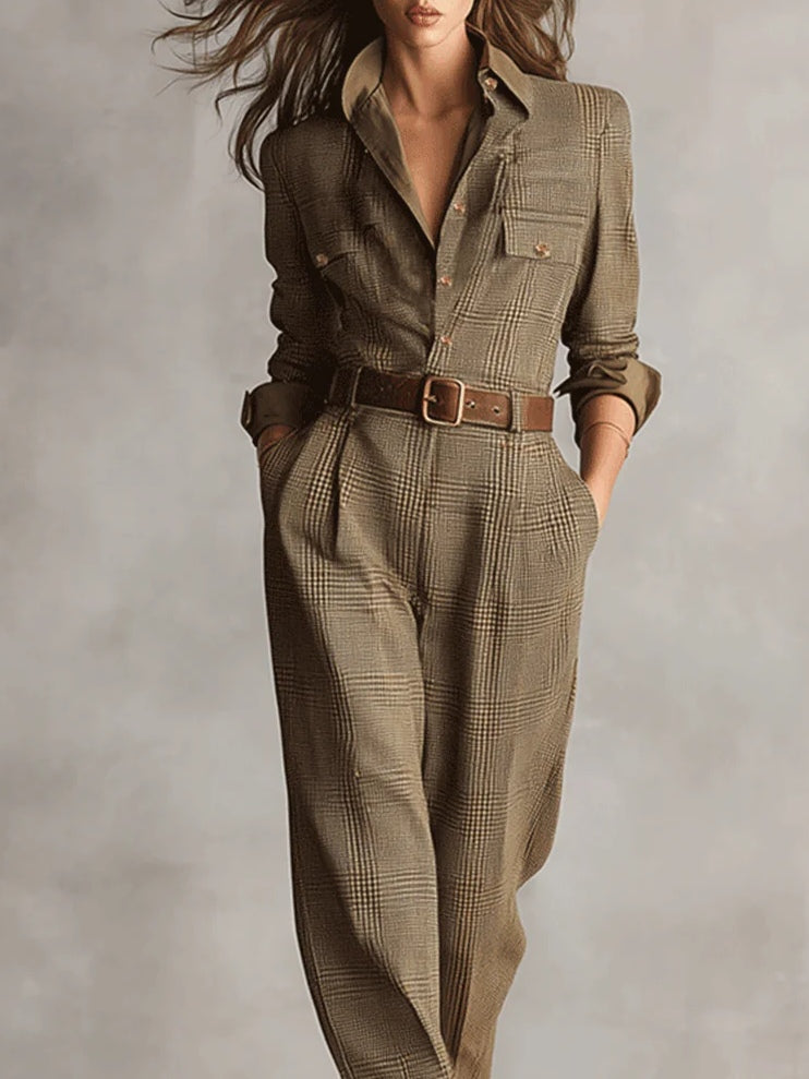 Anna™ - Rutete Stilig Jumpsuit