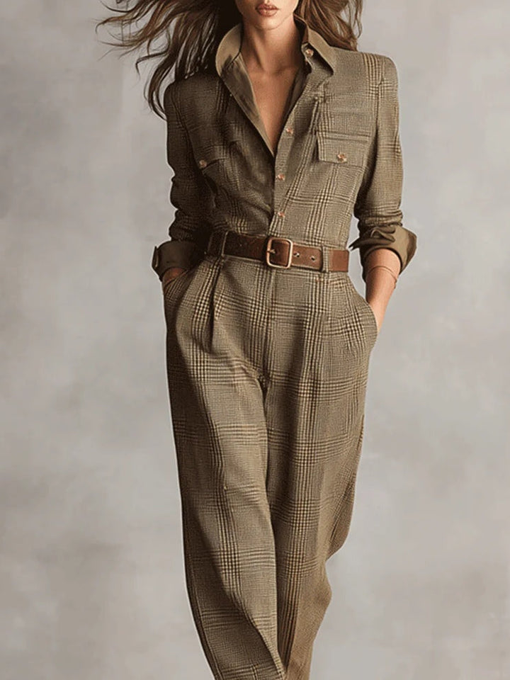 Anna™ - Rutete Stilig Jumpsuit
