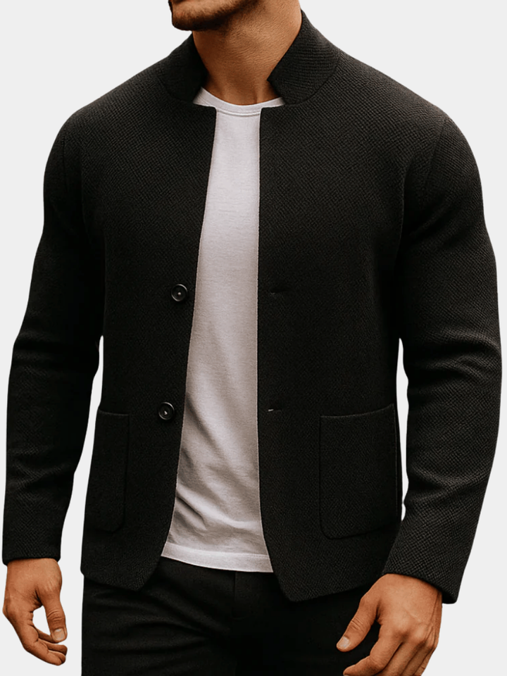 Maison Valdore | Teksturert strikket vest for menn
