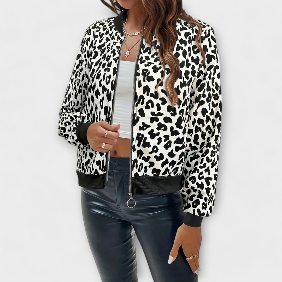 Raquel - Stilig leopardjakke