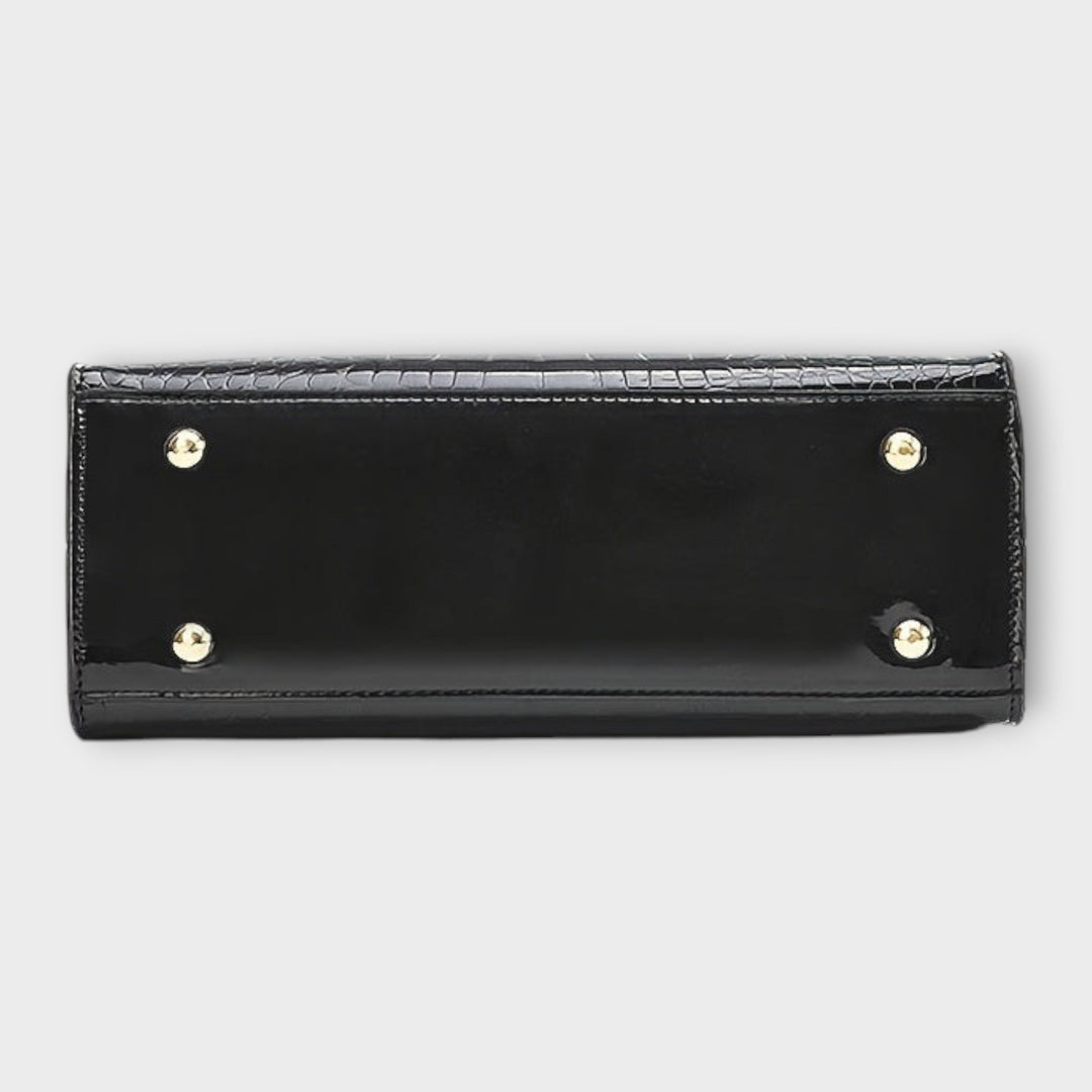 Deolinda | Håndveske med krokodillemønster i plexiglass