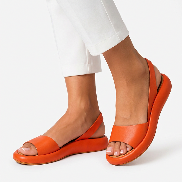 Evie™ | Antiskli Peep-Toe Sandaler – Stilren Stabilitet og Ekstrem Komfort