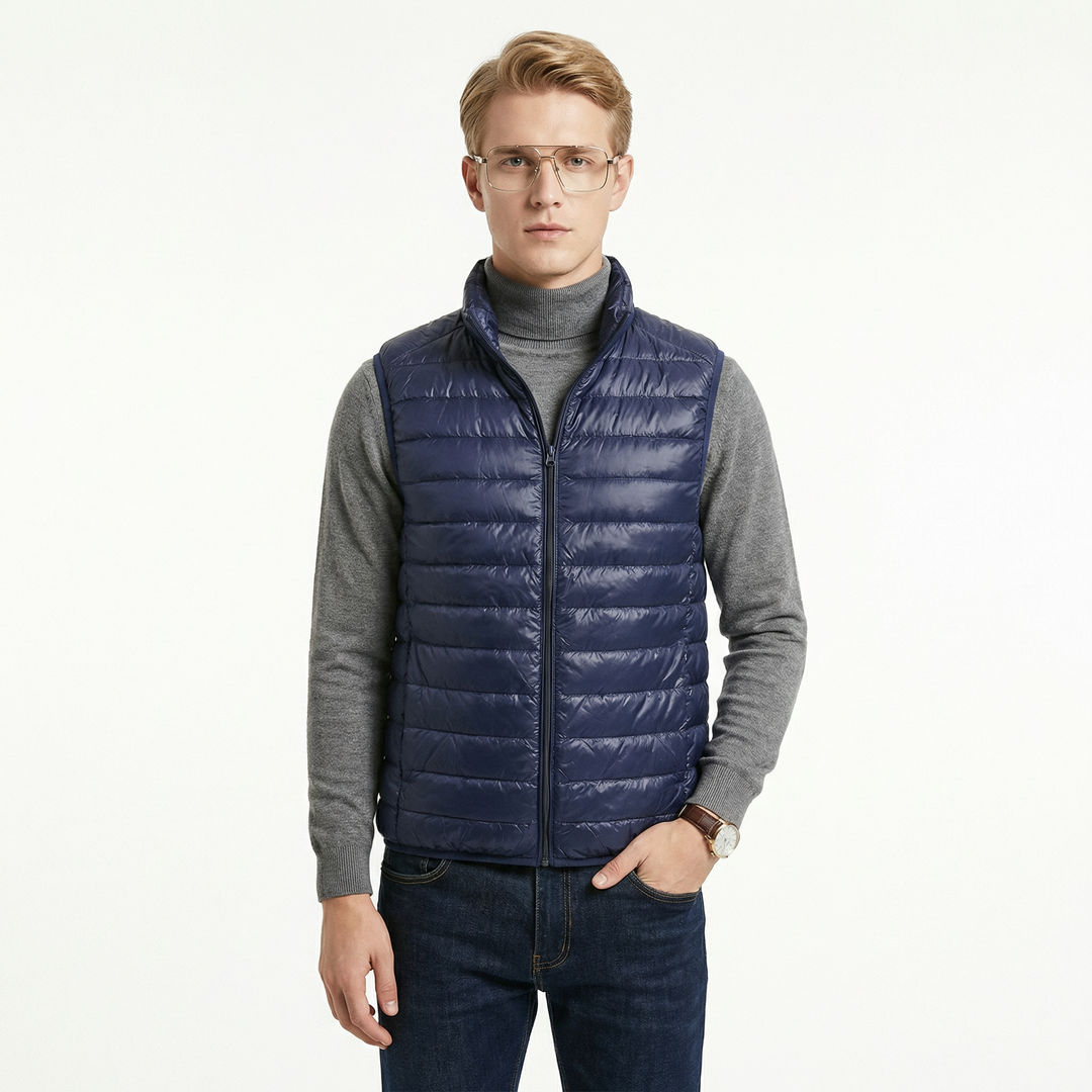 Housupaitainen dunvest for menn