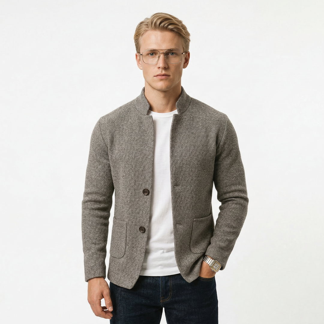Maison Valdore | Teksturert strikket vest for menn