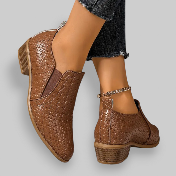 Alexandra | Ortopediske Oxford-lærsko | Premium-versjon