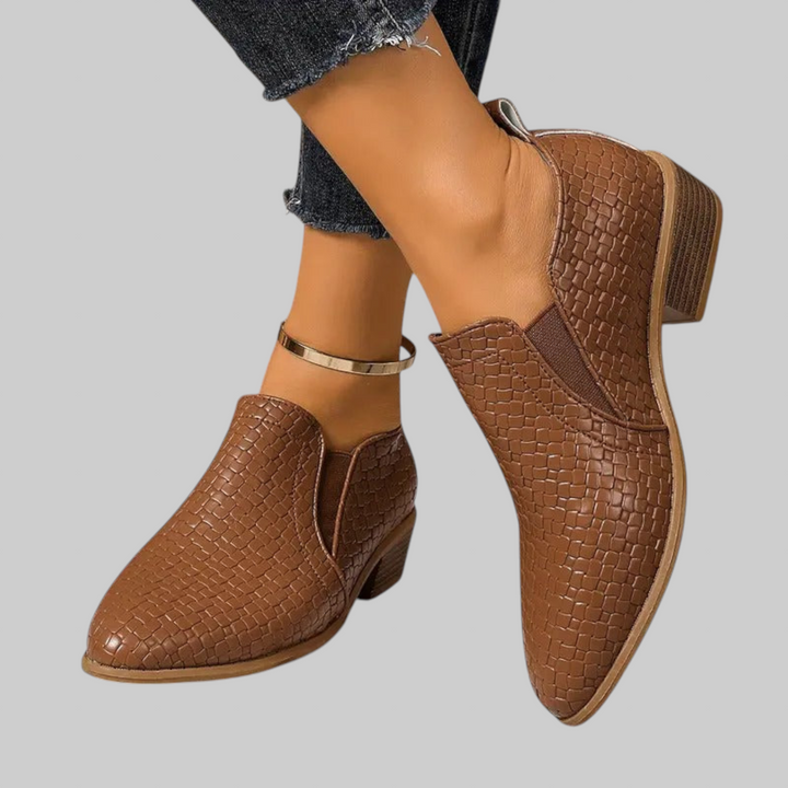 Alexandra | Ortopediske Oxford-lærsko | Premium-versjon