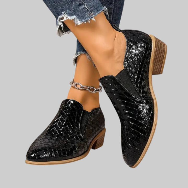 Alexandra | Ortopediske Oxford-lærsko | Premium-versjon